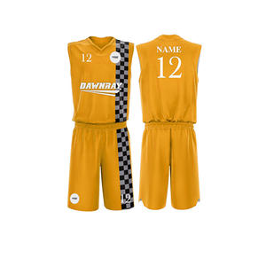 Ensemble de maillot de basket-ball de qualité supérieure, maillot et short en polyester respirant à séchage rapide, vêtements de sport d'équipe pour hommes, femmes et jeunes - Product Image 5