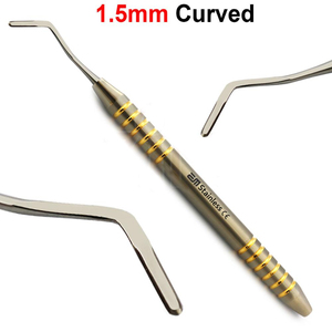 Instruments de pont osseux BBI-659, lot de 4 instruments chirurgicaux dentaires manuels pour extraction et periotomes, certifiés CE - Product Image 3