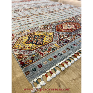 Ensemble de tapis en laine persane de luxe noués à la main abstrait pour les couloirs hôtels espaces de prière portes cuisines bureaux-lavable rembourré - Product Image 5