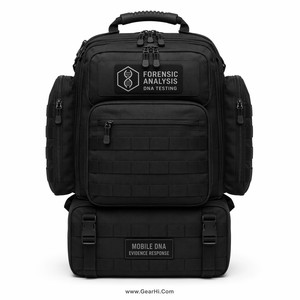 Sac à dos d'analyse forensique sur le terrain, résistant à l'eau, renforcé, en nylon Cordura 1000D, pour le tri des matériaux de tests ADN mobiles - Product Image 1