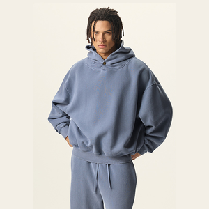 Durable Embroidered Custom Printed Winter Streetwear Pullover for Men and Women 100% Cotton Oversized Fit - Product Image 2