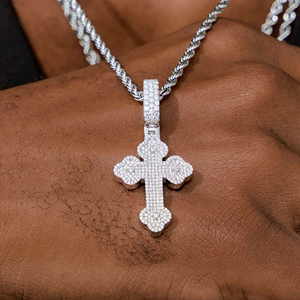 Pendentif personnalisé en alliage plaqué or pour homme, style hip-hop contemporain, serti de diamants CZ - Product Image 5
