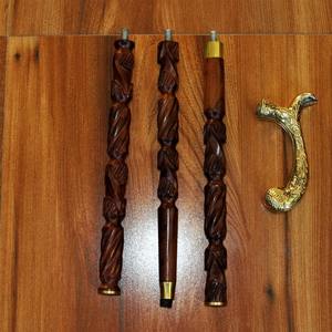 Bâton de randonnée pliable pour gaucher, en bois, artisanal, bâton de marche maçonnique avec boussole pour la randonnée - Product Image 5