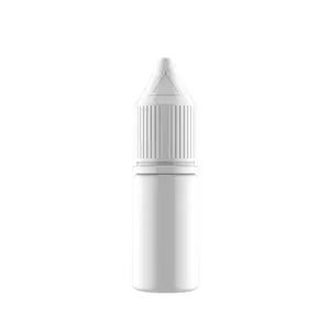 Chubby Gorilla 10ML PET Unicorn Bottle CRC Tamper Evident Break-Off Brands Opaque White Bottle/ Opaque White Closure