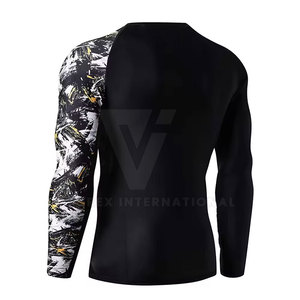 Dernière conception de chemise de compression pour hommes Meilleur matériel Vêtements de gymnastique Dernier t-shirt de compression - Product Image 3