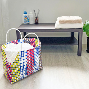 Cesta de material PP utilizada para la cesta de compra almacenamiento cesta de picnic de gran tamaño hecha a mano de Vietnam - Product Image 4