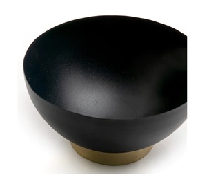 Bol noir audacieux de qualité supérieure fabriqué à la main centre de table de luxe élégant décor à la maison pièce de déclaration d'accent - Product Image 2