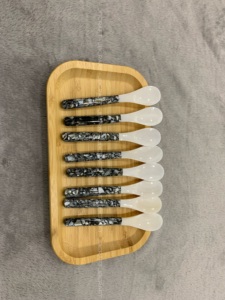 Lujosa mezcla de nácar, concha de abulón, cuchara de nácar blanca, cuchara de caviar, cuchara de ostra, mezcla de concha de abulón, tamaño 6-12cm - Product Image 4