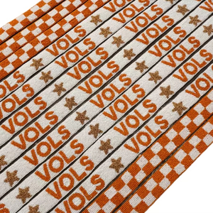 Sacs à bandoulière personnalisables VOLS de luxe, tendance et professionnels, avec motif damier et perles, pour les jours de match, écologiques - Product Image 1