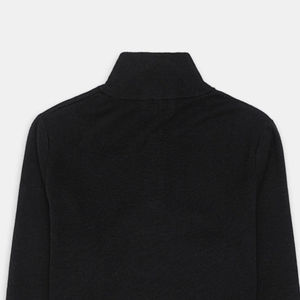 Customizable 100% Cotton Full-Sleeve <b>Sweater</b> Mock Neck Zipper High Quality Anti-Wrinkle Anti-Shrink Available Grey Black Winter - Product Image 5