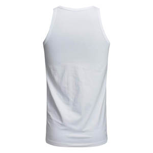 Débardeur 100% coton pour hommes, gilet sans manches 240gsm avec logo personnalisé, vêtements de sport en maille tissée à coupe ample - Product Image 2