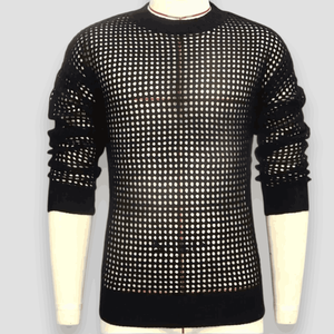 เสื้อฟุตบอลผ้าตาข่ายสำหรับผู้ชายเสื้อยืดเสื้อฟุตบอลดีไซน์ฮิปฮอปทรงโอเวอร์ไซส์พิมพ์ลาย - Product Image 4