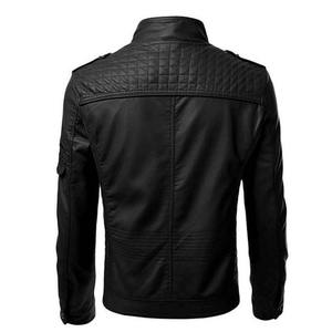 Veste en cuir véritable à manches longues pour homme, design élégant et de haute qualité, dernière tendance de la mode hivernale, en parfait état - Product Image 5