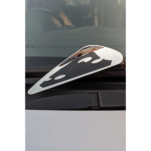 Byd Chevrolet Astra Accord Aveo Juego de limpiaparabrisas de coche de 2 Metal sin marco cromado-negro con caucho natural para modelo Captiva - Product Image 2