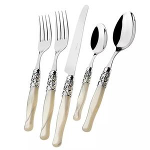 Recién llegado, juego de cubiertos para servir la cena de diseño moderno, cuchara para servir, mesa grabada a mano, cuchara decorativa para servir, Juego de 4 - Product Image 6