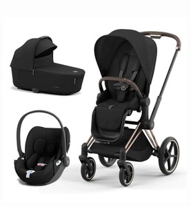 Último Modelo 2026, Sistema de Viaje 3 en 1 E-Priam Totalmente Nuevo con Accesorio para Cochecito Cloud T Plus Sepia Negro - Product Image 1