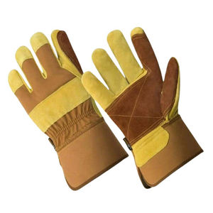 Gants de travail isolés en cuir doublés en coton XL pour hommes certifiés hiver sécurité construction conduite protection antidérapante - Product Image 6