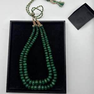 Haute qualité 100% pierres précieuses émeraude naturelles perles rondelle lisses 8mm à 14mm vert pour la fabrication de bijoux - Product Image 2