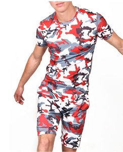 Sublimación Poly Cotton Summer Set Camiseta y conjunto corto para hombres Summer Set Unisex Custom Sweatsuit Women 2 Piece Summer Wears - Product Image 1