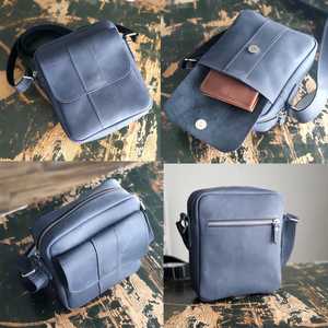 กระเป๋าสะพายไหล่สำหรับผู้ชายกระเป๋าหนังสำหรับเดินทางแนววินเทจกระเป๋าสะพายไหล่พาดลำตัวสะพายไหล่ข้างเดียวกันน้ำสำหรับเดินทางทำงานธุรกิจกระเป๋าแมสเซนเจอร์ LMB-0015 - Product Image 6