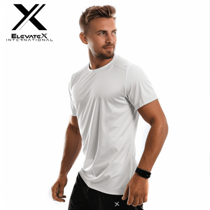เสื้อยืดผู้ชายคุณภาพพรีเมียมสั่งทำพิเศษ 95% โพลีเอสเตอร์ 5% สแปนเด็กซ์ แห้งเร็ว ระบายอากาศได้ดี พร้อมลายพิมพ์ แฟชั่นสำหรับกิจกรรมกลางแจ้ง - Product Image 2