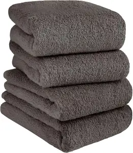 [Wholesale Products] HIORIE Osaka Senshu Brand Towel 100% Cotton Classy Soft Twist Yarn Hand Towel 34*85cm 450GSM Dark Grey