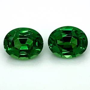 Exceptional Vivid Green Tsavorite Garnet Vvs <b>Screw</b> <b>Back</b> <b>Earrings</b> 925 Silver Large Anniversary Wedding Gift - Product Image 6