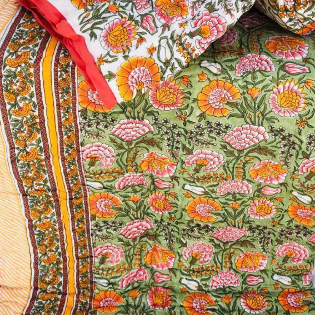 Orange, Yellow & Green