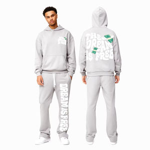 Top Trend Keep Warm Joggers recortada superior personalizado estampado de diamantes de imitación Unisex polar dos piezas Jogger chándal conjunto - Product Image 1