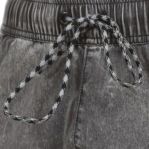 Nouveauté 2026 Shorts Streetwear Légers pour Hommes en Molleton Bouclette, Effet Délavé au Soleil, Ourlet Ram, Effet Usé, Coupe Ample, Délavage Acide, pour Tenue Décontractée - Product Image 5