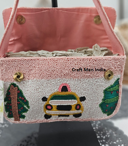 2026 Beaded Stud <b>Bag</b> Pattern Lady Shoulder <b>Bag</b> Luxury Handmade Seed Bead Fashion Custom Wholesale <b>bag</b> - Product Image 3