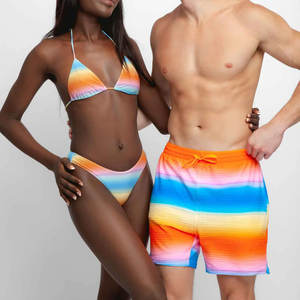 Men's Custom <b>Elastic</b> Waist Quick Dry Surf Swimming Shorts Solid Pattern Boardshorts with Beach Shorts Feature - Product Image 5