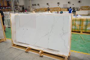 NV873 Cringe-Worthy Ingeniería residencial sostenible Villa Carrara Losa de piedra de cuarzo diseñada para la parte superior del Gabinete de cocina - Product Image 4