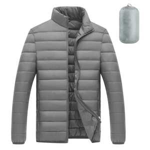 Wholesale Custom Men's Winter <b>Jacket</b> Formal Style with Stand Collar Hood <b>Waterproof</b> <b>Padded</b> Bubble Quilted Outdoor Puffer - Product Image 6