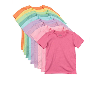 Camisetas para niños, camisetas de manga corta para niños, estampado de logotipo personalizado liso, 100 algodón en blanco, camiseta informal de calidad de dibujos animados suaves para niños y niñas - Product Image 1