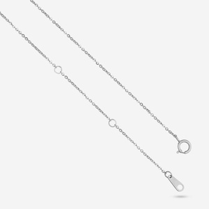 Pendentif en argent 92,5 plaqué rhodium, forme goutte d'eau, serti clos, orné de zircon, diamant et perle, pour mariage et fiançailles - Product Image 5