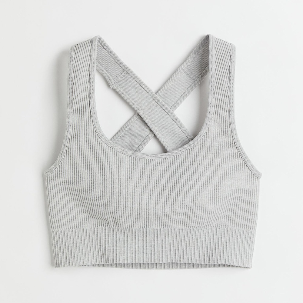 Women's Lightweight Breathable Windproof Spandex/Polyester High Quality 240g Fitness Gym Wear-round Neck Sleeveless Sports Bra