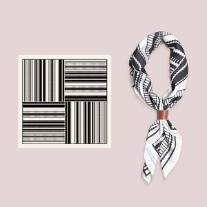 Wholesale Handmade Customizable Spring Floral <b>Square</b> <b>Scarf</b> New Design Gray Bandana Printed 100% Silk Head Cover for Outdoor - Product Image 6