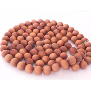 Collier de perles de prière en bois de santal naturel parfumé, fait à la main, pour une méditation calme à bas prix, pour une distribution mondiale - Product Image 1