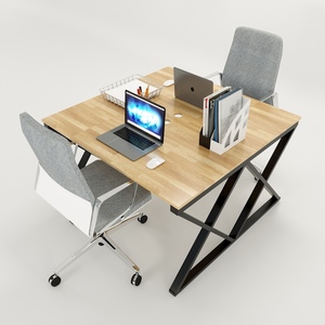 HBXC008 XConcept Assembly 2-Piece Minimalist <b>Desk</b> 120x120 Cluster Design - Product Image 1
