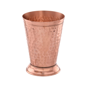 Tazza Premium in Rame Martellato per Mint Julep e Moscow Mule | Set di Barware in Rame Massiccio Artigianale per Cocktail, Drink Misti e Bar Domestico - Product Image 1