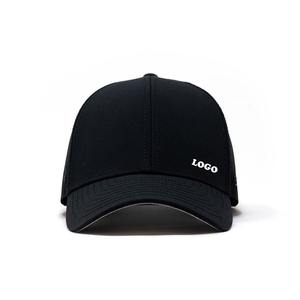 Casquette de baseball imperméable Performance à 6 panneaux avec logo personnalisé noir découpé au laser perforé Gorras Beisbol pour hommes femmes 100% polyester - Product Image 2