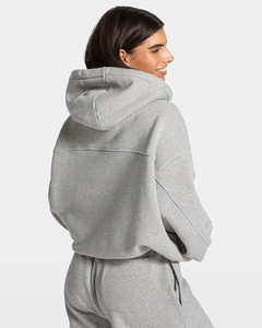 Survêtements surdimensionnés gris clair avec 2 pièces pour femmes, survêtements de sport respirants, meilleures ventes - Product Image 4