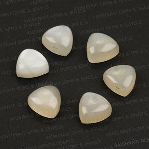 Excelente Piedra Lunar Gris Natural de 10x10 mm, Cabujón Calibrado con Fondo Plano, Gema Suelta para Fabricación de Joyas, Proveedor Mayorista - Product Image 2