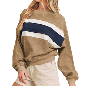 Jersey de algodón de manga larga personalizado al por mayor, Sudadera de cuello con capucha de buena calidad, patrón sólido, técnica de lavado ácido, bordado - Product Image 4