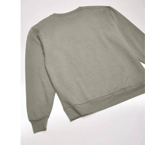Venta al por mayor de sudaderas y sudaderas con capucha para hombre con cuello redondo de algodón hombro caído ropa de calle Unisex sudaderas básicas de gran tamaño - Product Image 3