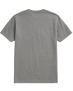 Camiseta clásica de algodón gris para hombre, cuello redondo, camiseta básica premium, tejido suave y transpirable, ropa informal, venta al por mayor, fabricante OEM - Product Image 2