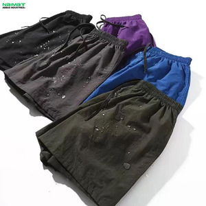 Short de survêtement de gymnastique à ceinture élastique solide pour hommes de marque personnalisée nouveauté 100% coton confortable cordon de serrage rue haute rue - Product Image 4