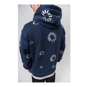 Sweat-shirts surdimensionnés personnalisés pour hommes LORLI'S, streetwear, broderie, sérigraphie, poche, 100% coton, français - Product Image 3