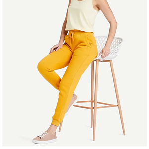 Pantalons de survêtement pour femmes de haute qualité OEM, pantalons de sport, joggings, coton, molleton français, style streetwear, plat, pour femmes, en vente - Product Image 3